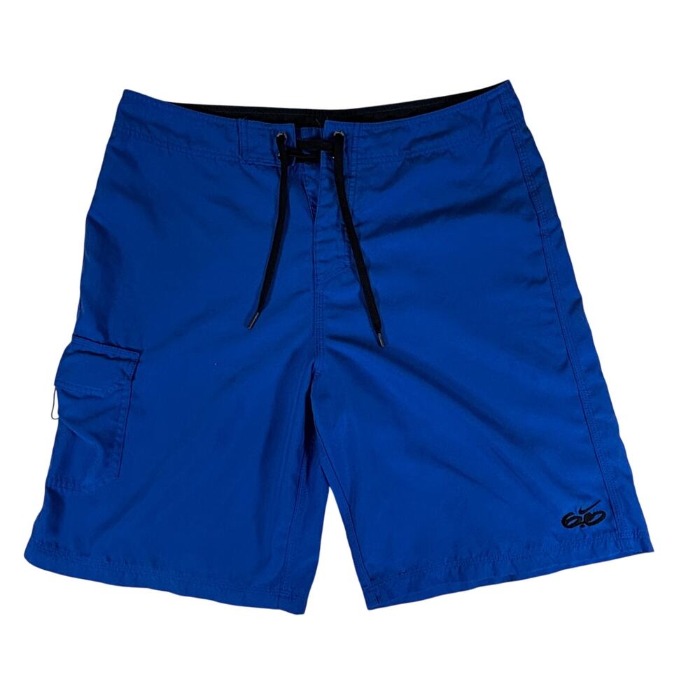 Vintage Nike 6.0 Hybrid Boardshorts Men 34 Blue Swim Trunks Cargo Surf Beach Y2K